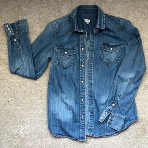Jcrew Denim Button Up